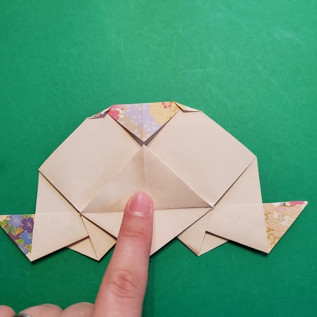 折り紙の【祝い鶴】の折り方(折り図) (44)
