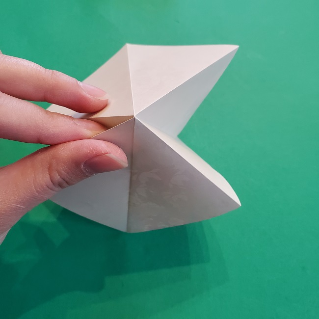 折り紙の【祝い鶴】の折り方(折り図) (9)