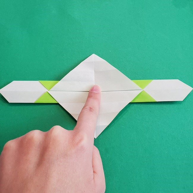 門松の折り紙：子どもとつくった折り方を紹介 (11)