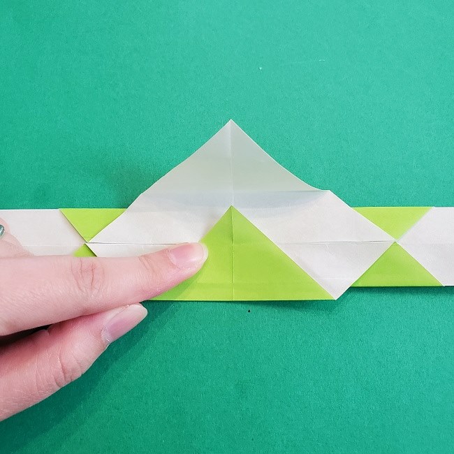 門松の折り紙：子どもとつくった折り方を紹介 (12)