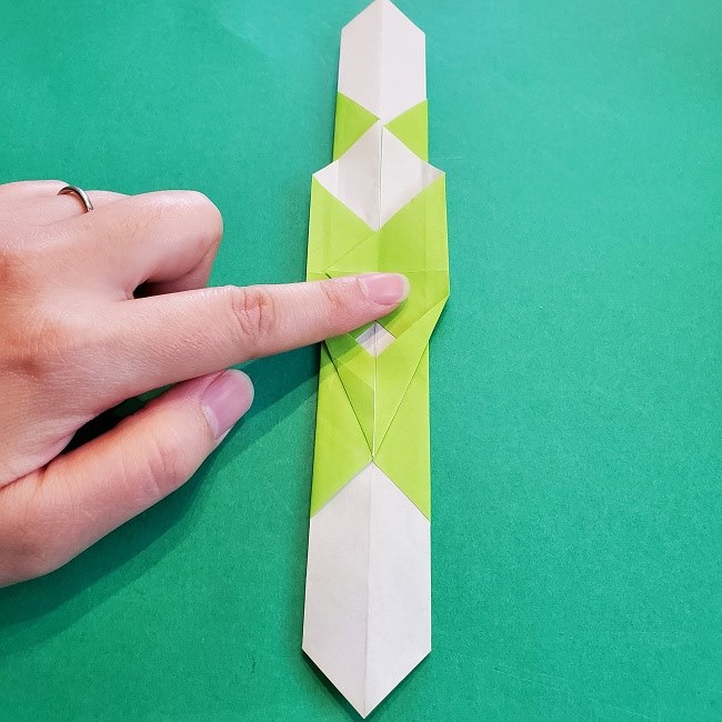 門松の折り紙：子どもとつくった折り方を紹介 (15)