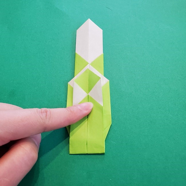 門松の折り紙：子どもとつくった折り方を紹介 (16)