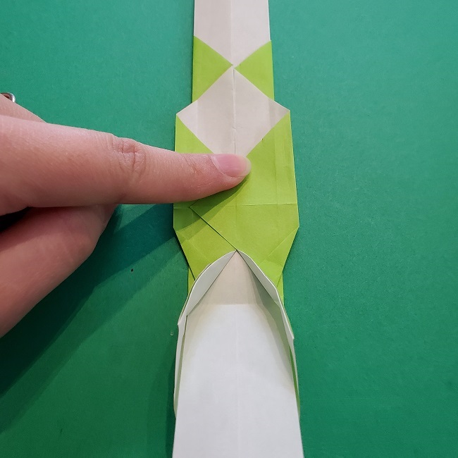 門松の折り紙：子どもとつくった折り方を紹介 (17)