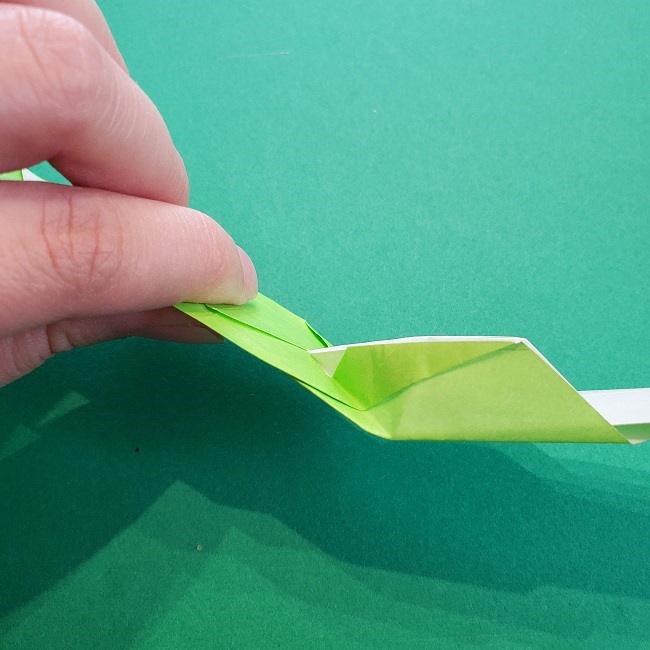 門松の折り紙：子どもとつくった折り方を紹介 (18)