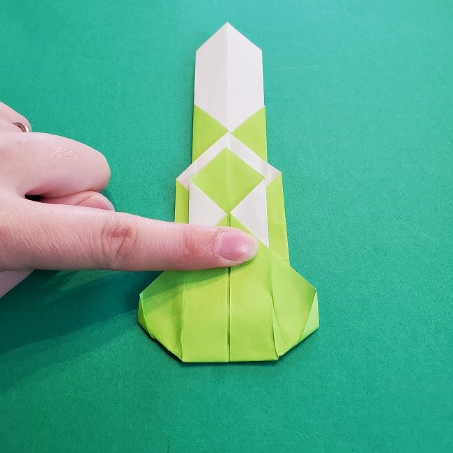 門松の折り紙：子どもとつくった折り方を紹介 (19)