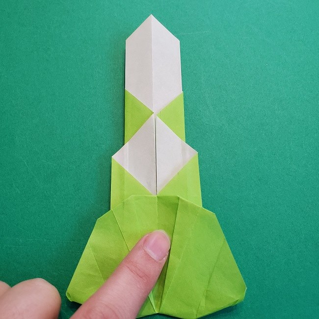 門松の折り紙：子どもとつくった折り方を紹介 (22)