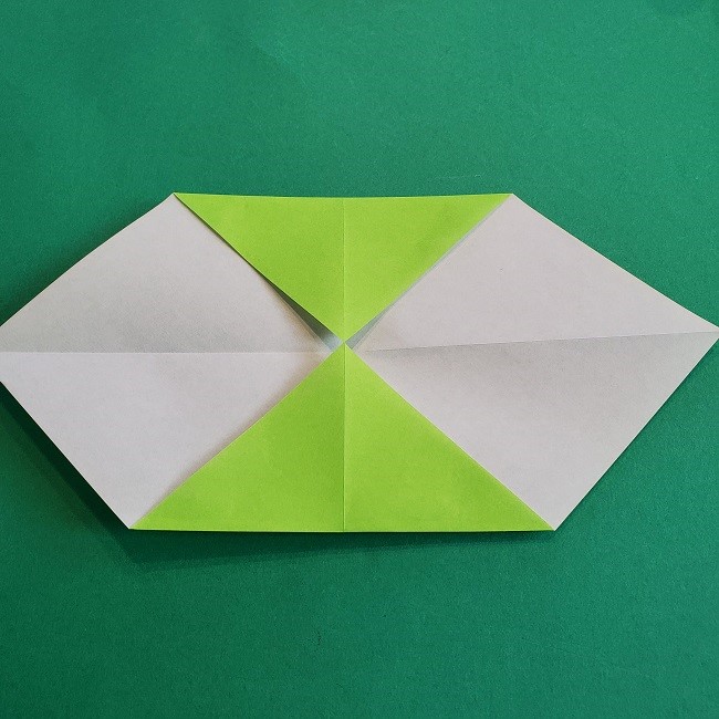 門松の折り紙：子どもとつくった折り方を紹介 (5)