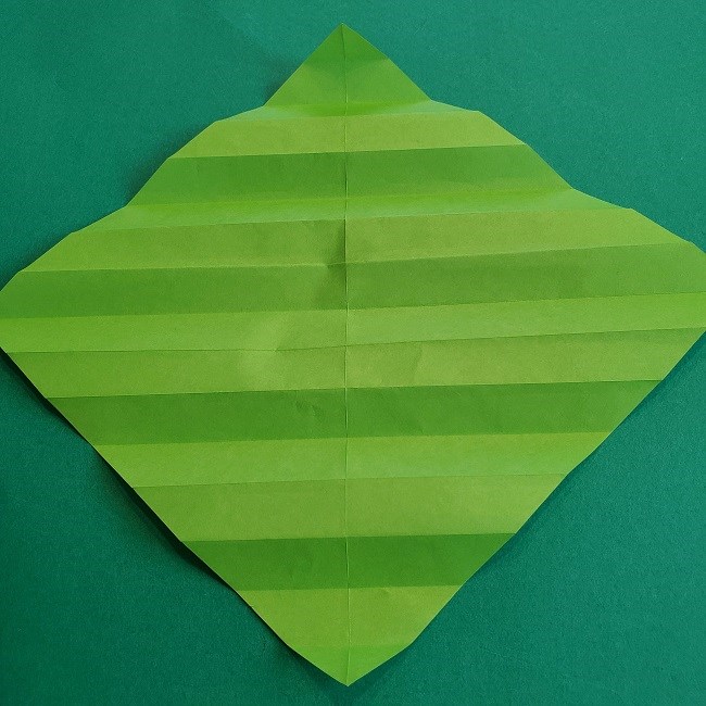 門松の折り紙：子どもとつくった折り方を紹介 (8)