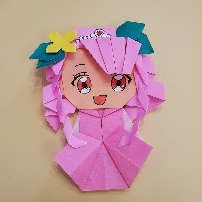 キュアグレースの折り紙 ヒーリングっどプリキュアのおりがみの作り方 折り方 子供と楽しむ折り紙 工作