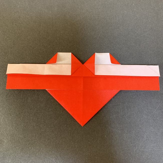 ハート型リースの作り方 折り紙 かわいい 簡単 バレンタインデーの2月に作ろう 子供と楽しむ折り紙 工作