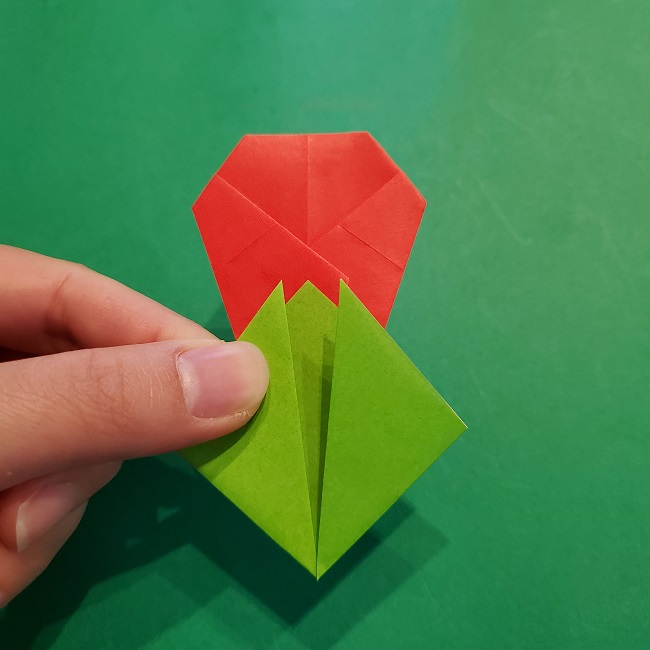 梅の花 つぼみ 折り紙の折り方 作り方 切らないで作れる簡単でかわいい飾り 子供と楽しむ折り紙 工作