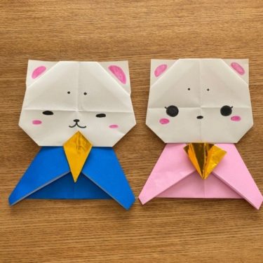雛人形の折り紙 かわいい猫のひな祭り の作り方 保育園 幼稚園の幼児も簡単に作れる 子供と楽しむ折り紙 工作