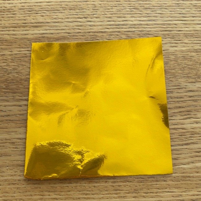 お内裏様のしゃくの折り紙：折り方 (1)