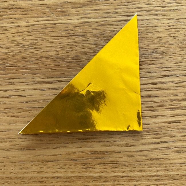 お内裏様のしゃくの折り紙：折り方 (3)