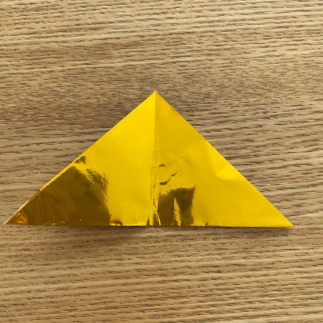 お内裏様のしゃくの折り紙：折り方 (4)