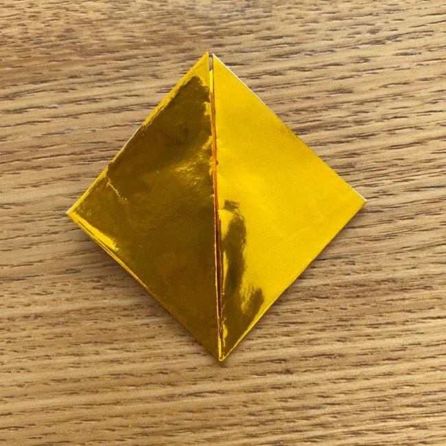 お内裏様のしゃくの折り紙：折り方 (5)