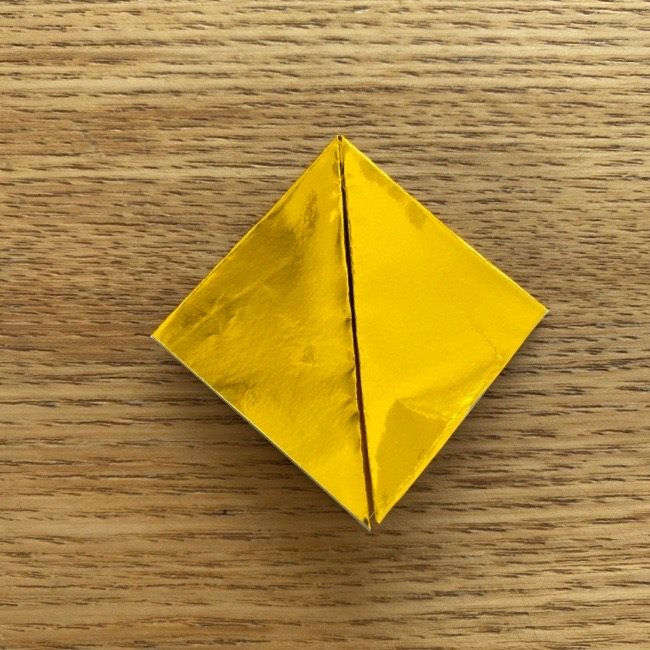 お内裏様のしゃくの折り紙：折り方 (6)