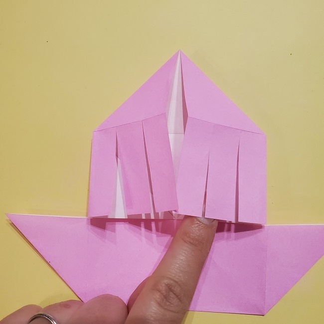きめつのやいばの折り紙 みつりの折り方 (18)