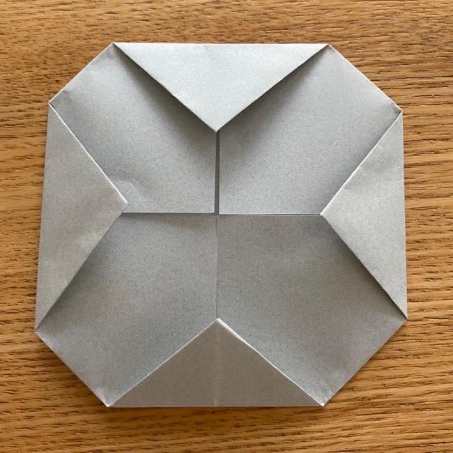 すみっこぐらし 折り紙のほこり《折り方・作り方》 (5)