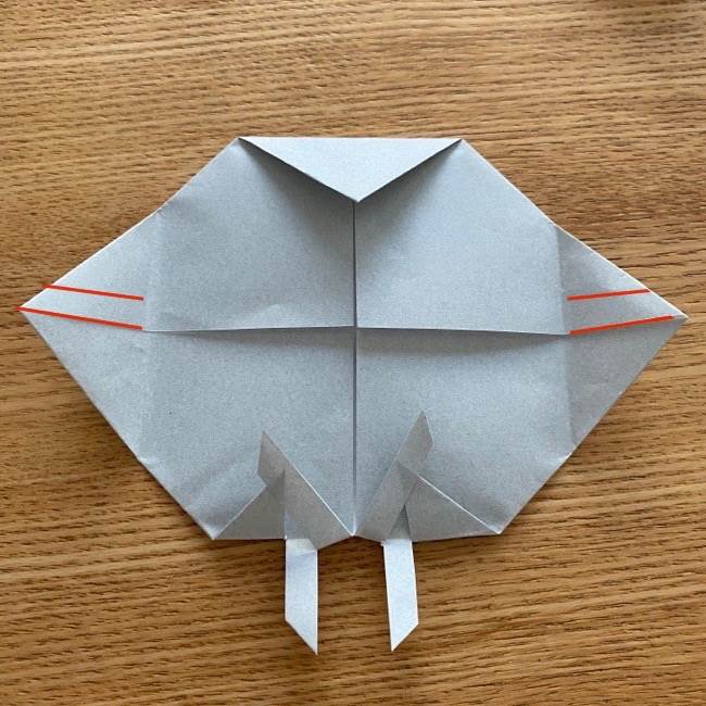 すみっこぐらし 折り紙のほこり《折り方・作り方》 (9)