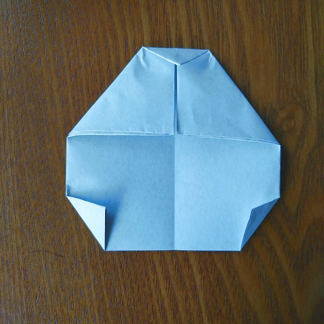 すみっこぐらし『おにぎり』の折り紙＊折り方(平面) (9)