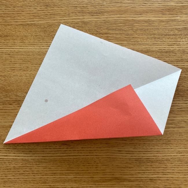 すみっこぐらしの折り紙アイスのコーンの折り方 (3)