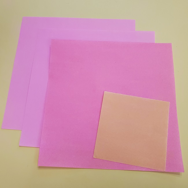 キュアグレースの折り紙＊用意するもの (1)