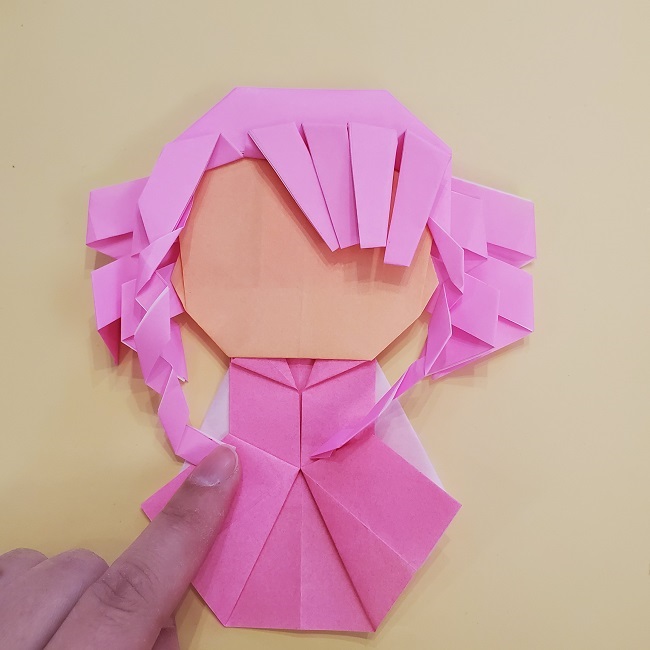 プリキュア【キュアグレース】折り紙の作り方 (61)