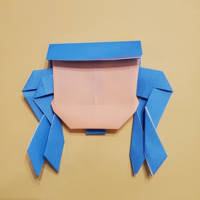 プリキュアの折り紙の作り方【キュアフォンテーヌ】 (36)