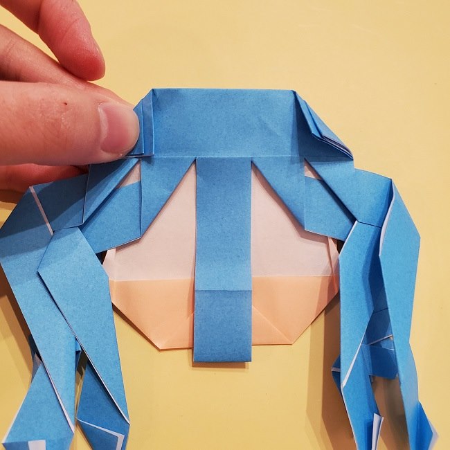 プリキュアの折り紙の作り方【キュアフォンテーヌ】 (40)