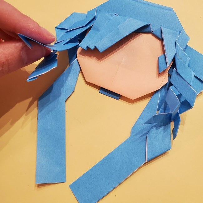 プリキュアの折り紙の作り方【キュアフォンテーヌ】 (42)