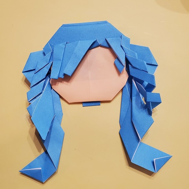 プリキュアの折り紙の作り方【キュアフォンテーヌ】 (43)