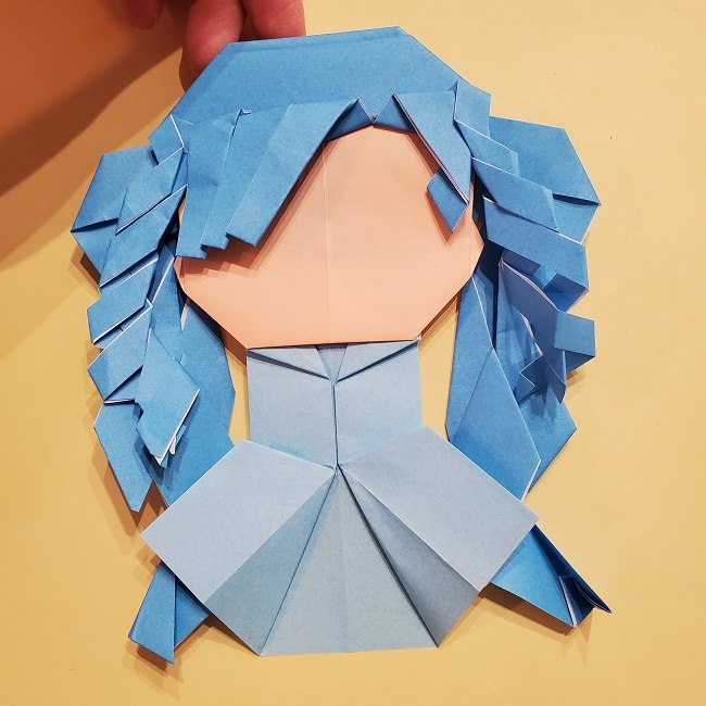 プリキュアの折り紙の作り方【キュアフォンテーヌ】 (50)