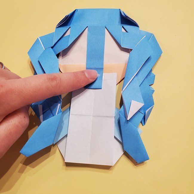 プリキュアの折り紙の作り方【キュアフォンテーヌ】 (51)