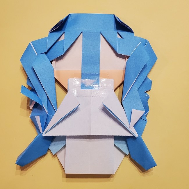 プリキュアの折り紙の作り方【キュアフォンテーヌ】 (53)