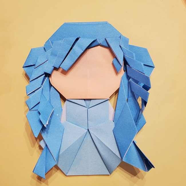 プリキュアの折り紙の作り方【キュアフォンテーヌ】 (54)
