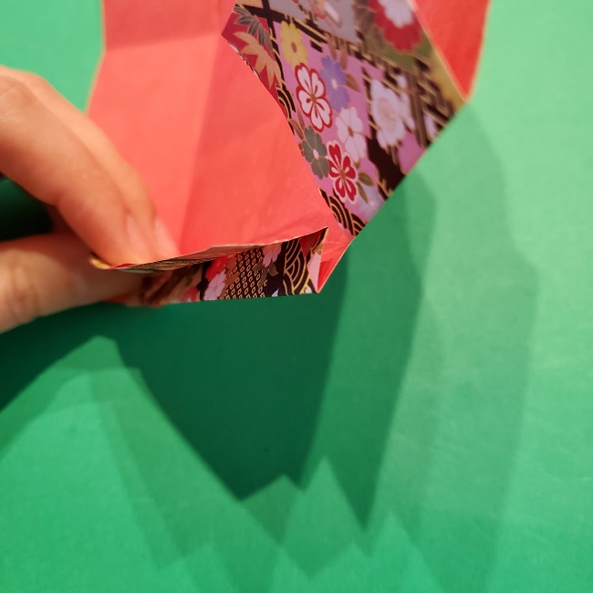 折り紙【1月の壁掛けフレーム】の作り方 (15)