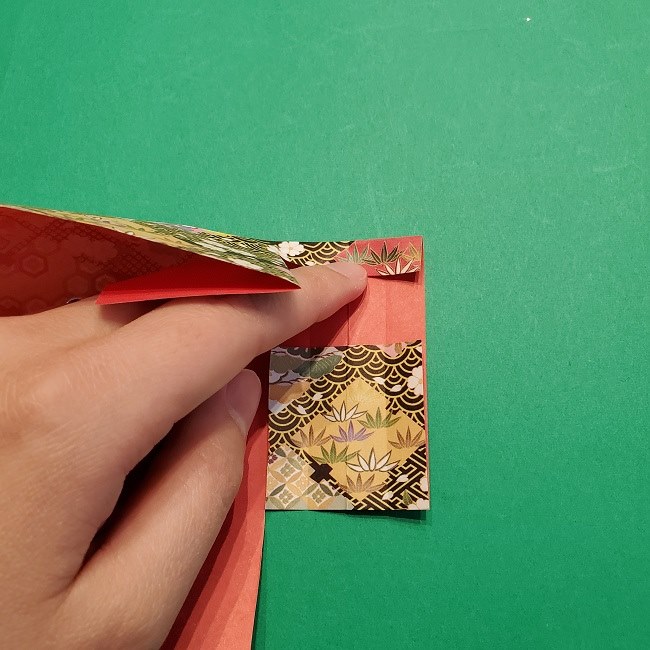 折り紙【1月の壁掛けフレーム】の作り方 (20)