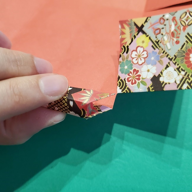 折り紙【1月の壁掛けフレーム】の作り方 (23)