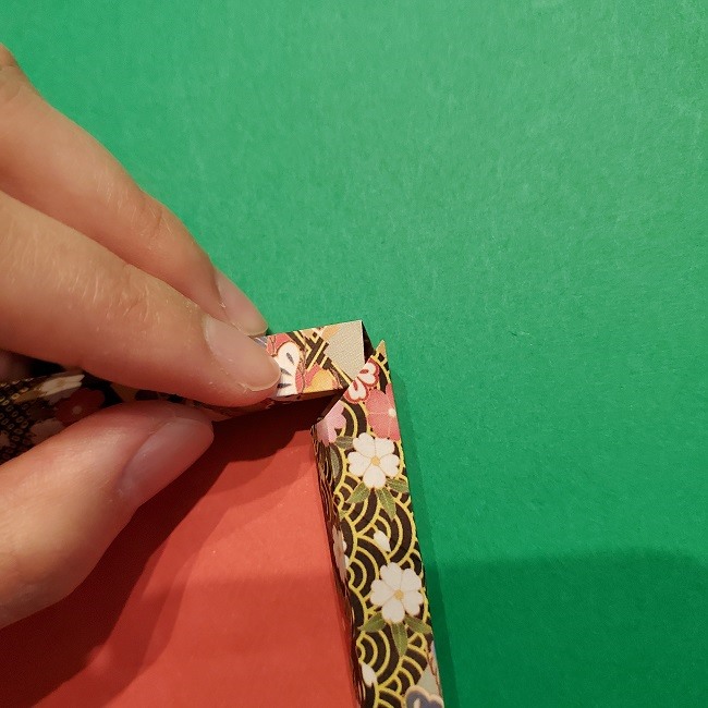 折り紙【1月の壁掛けフレーム】の作り方 (25)