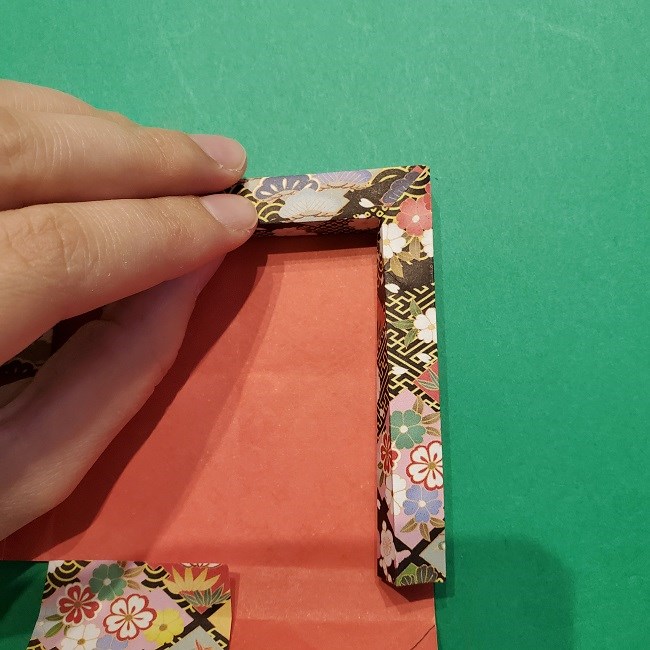 折り紙【1月の壁掛けフレーム】の作り方 (26)