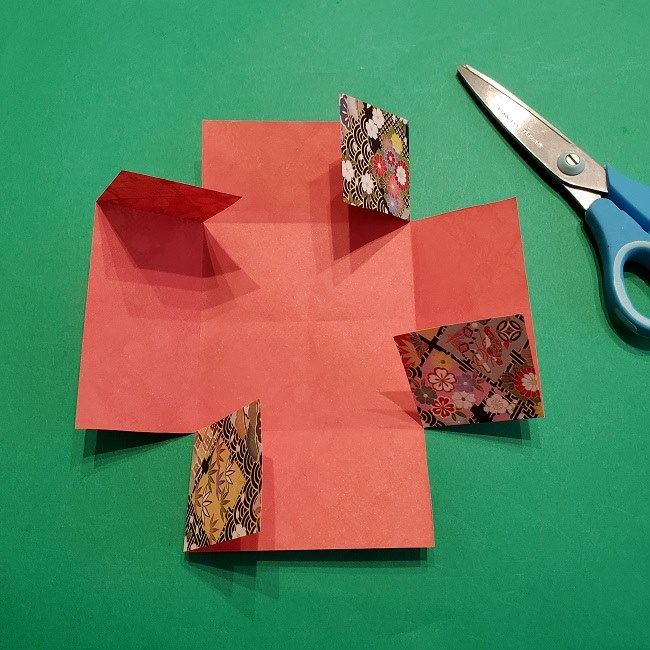 折り紙【1月の壁掛けフレーム】の作り方 (9)