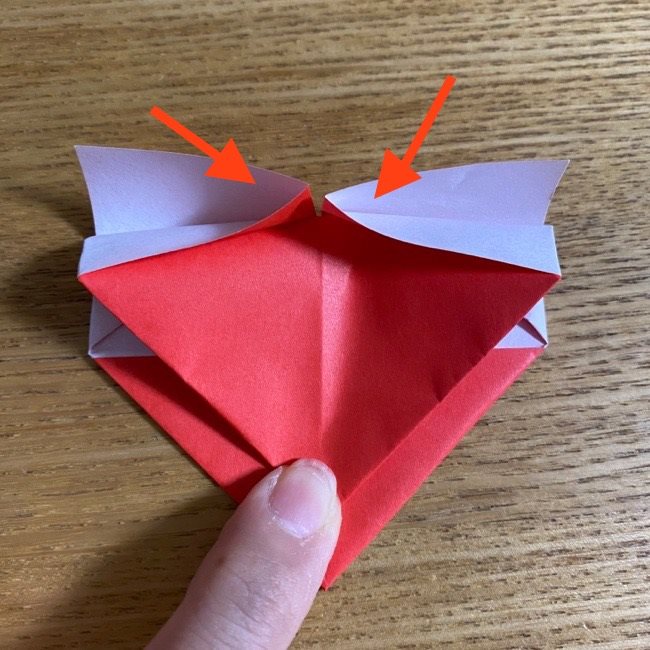 折り紙でつくる【ハートの名札】の折り方 (12)
