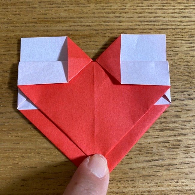 折り紙でつくる【ハートの名札】の折り方 (13)