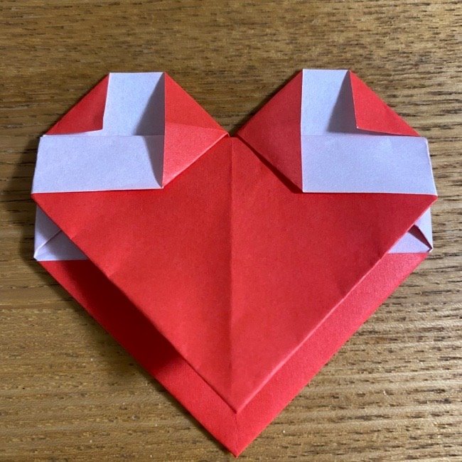 折り紙でつくる【ハートの名札】の折り方 (15)