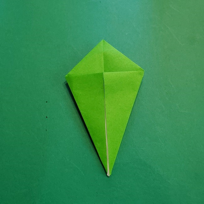 折り紙の【竹の葉】折り方 (12)