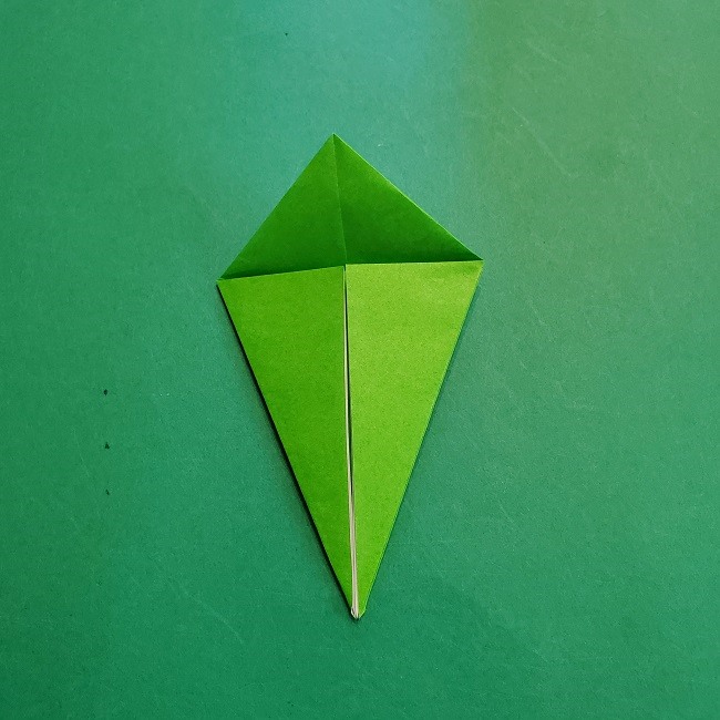 折り紙の【竹の葉】折り方 (14)