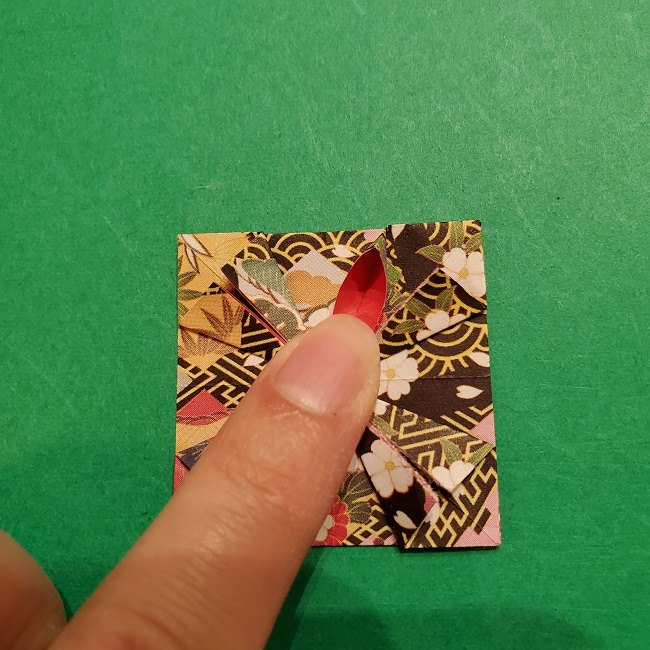 折り紙のくす玉(お正月)折り方・作り方 (20)