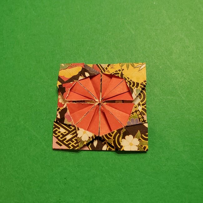 折り紙のくす玉(お正月)折り方・作り方 (22)