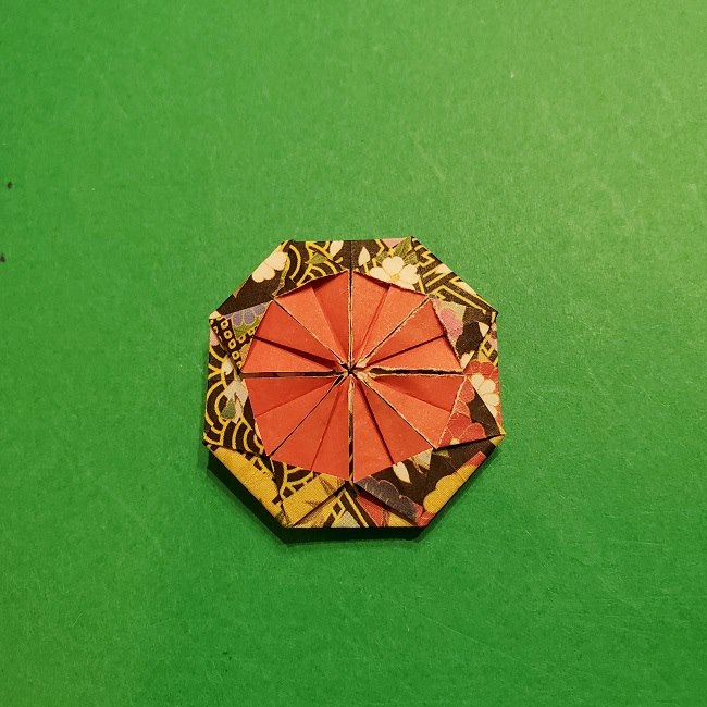 折り紙のくす玉(お正月)折り方・作り方 (25)